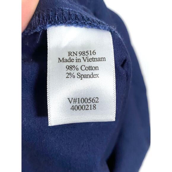 Coldwater Creek Navy Blue Pants Pull On Front Tie Pockets Womens Plus 1X 16W 18W - Picture 7 of 8